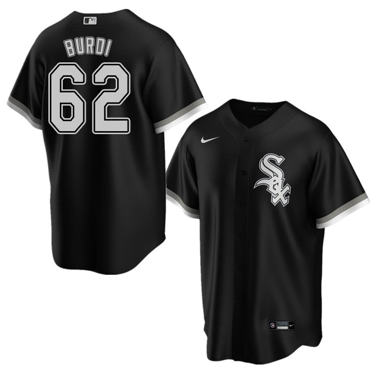 Nike Men #62 Zach Burdi Chicago White Sox Baseball Jerseys Sale-Black